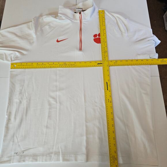 Nike Clemson On-Field 1/4 Zip Embroidered Logo Pullover Jacket Sweater XXL 3572 - Picture 6 of 9